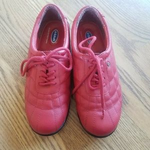 Dr Scholls Womans 6.5W Red Shoes Walking Nurse